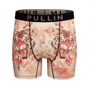 Boxer homme Polyester Rose/Orange/Noir/Blanc/Beige Imprimé - Pull In