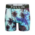Boxer homme Polyester Noir/Blanc/Bleu ciel/Bleu marine Imprimé - Pull In