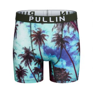 Boxer homme Polyester Noir/Blanc/Bleu ciel/Bleu marine Imprimé - Pull In