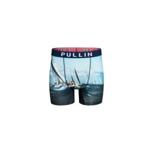 Boxer homme Polyester Bleu marine/Bleu/blanc Imprimé - Pull In