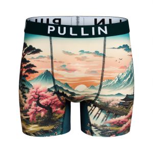 Boxer homme Polyester Noir/Blanc/Bleu ciel/Rose/Rouge/Vert/Orange Imprimé - Pull In