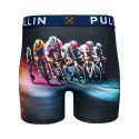 Boxer homme Polyester Noir/Bleu marine/Blanc/Rose/Jaune/Rouge/Orange/ Imprimé - Pull In