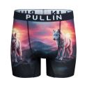 Boxer homme Polyester Noir/Rose/Gris/Blanc/Violet Imprimé - Pull In