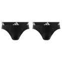 Lot de 2 Slips homme Coton Noir Uni - Adidas