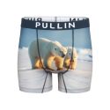 Boxer homme Polyester Blanc/Beige Imprimé - Pull In