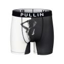Boxer homme Polyester Noir/Blanc Imprimé - Pull In