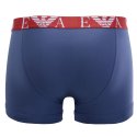 Lot de 3 Boxers homme Coton Bleu/Bleu Marine/Noir/Rouge Uni - Emporio Armani