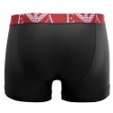 Lot de 3 Boxers homme Coton Bleu/Bleu Marine/Noir/Rouge Uni - Emporio Armani