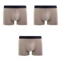 Lot de 3 Boxers homme Coton Camel/Noir - Impetus