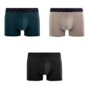 Lot de 3 Boxers homme Coton Vert sapin/Camel/Noir - Impetus