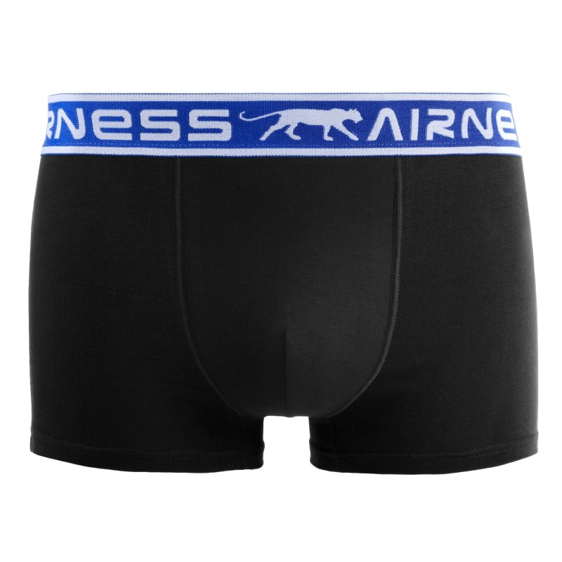 Lot de 5 Boxers homme Coton Noir/Bleu/Rouge/Gris Uni - Airness