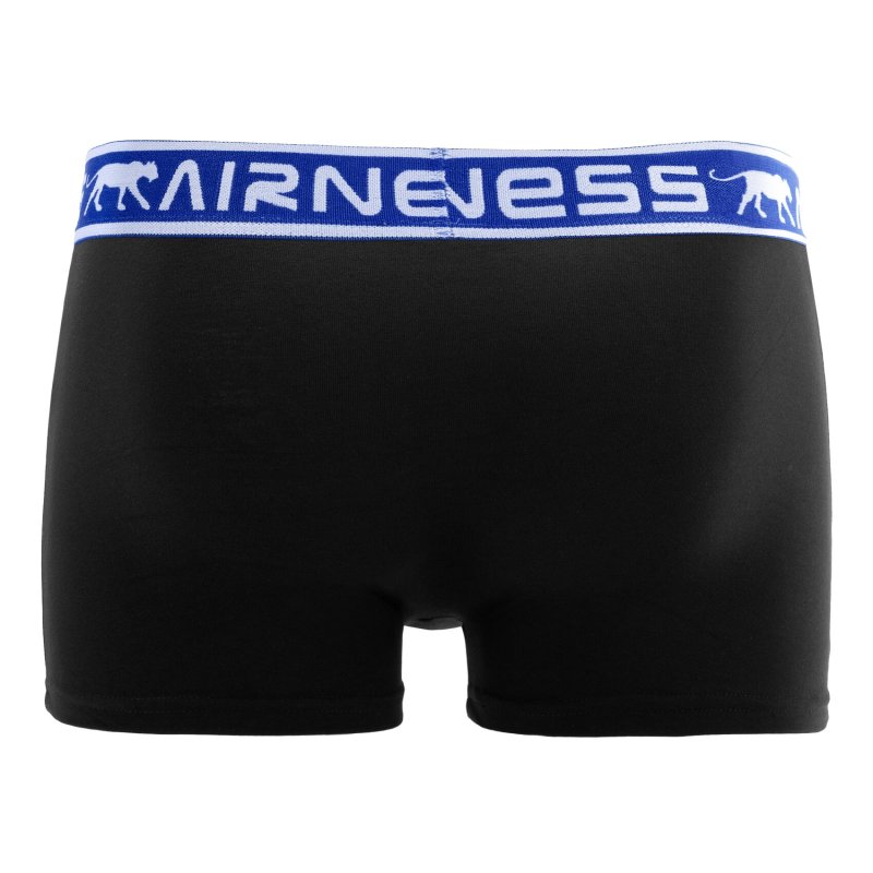 Lot de 5 Boxers homme Coton Noir/Bleu/Rouge/Gris Uni - Airness