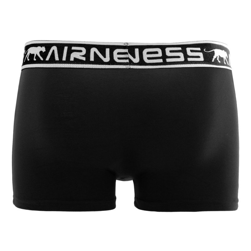 Lot de 5 Boxers homme Coton Noir/Bleu/Rouge/Gris Uni - Airness