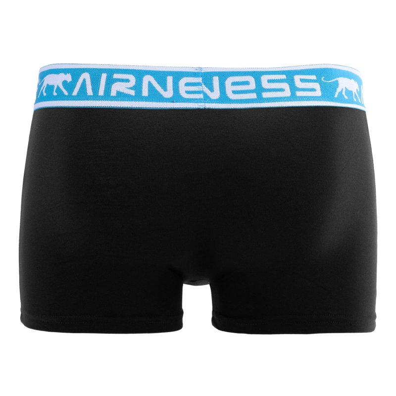 Lot de 5 Boxers homme Coton Noir/Bleu/Rouge/Gris Uni - Airness
