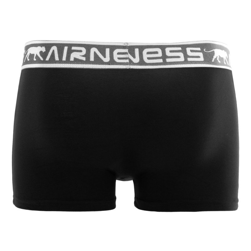 Lot de 5 Boxers homme Coton Noir/Bleu/Rouge/Gris Uni - Airness