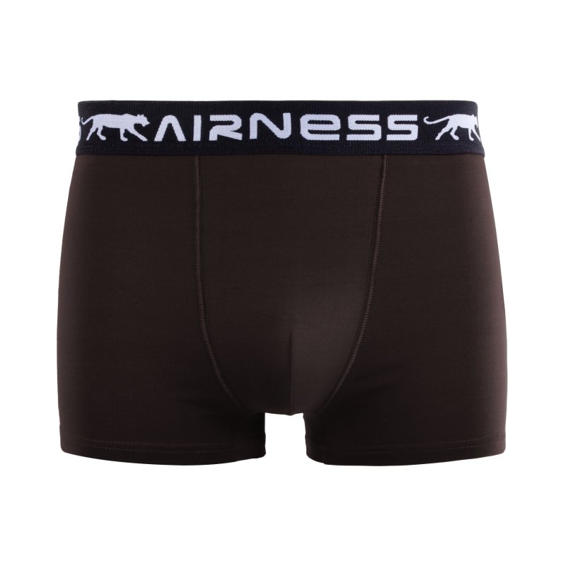 Lot de 5 Boxers homme Coton Bleu/Vert/Noir/Gris Uni - Airness