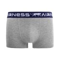 Lot de 5 Boxers homme Coton Bleu/Vert/Noir/Gris Uni - Airness
