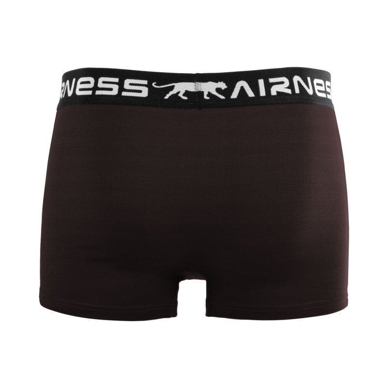 Lot de 5 Boxers homme Coton Bleu/Vert/Noir/Gris Uni - Airness