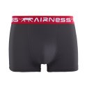 Lot de 5 Boxers homme Coton Noir/Rouge/Gris Uni - Airness
