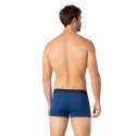 Lot de 2 Boxers homme Coton Bleu pétrole/Bleu clair/Rouge Uni - Eminence