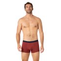 Lot de 2 Boxers homme Coton Rouge brique/Bleu marine/Blanc Uni - Eminence