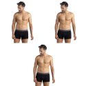 Lot de 3 Boxers homme Coton Noir/Gris Uni - Eminence