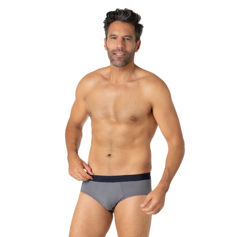 Lot de 2 Slips homme Coton Rouge Uni - Eminence