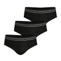 Lot de 3 Slips homme Coton Noir Uni - Eminence