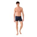 Boxer homme Coton Bleu marine/Rouge/Blanc Uni - Le Slip Francais