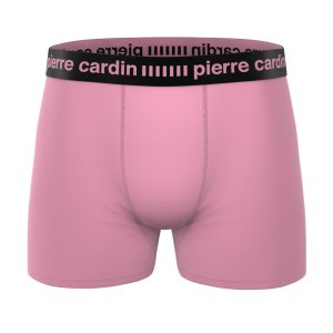 Lot de 4 Boxers homme Polyester Rose/Noir/Turquoise/Jaune/Bleu foncé Uni - Pierrecardin
