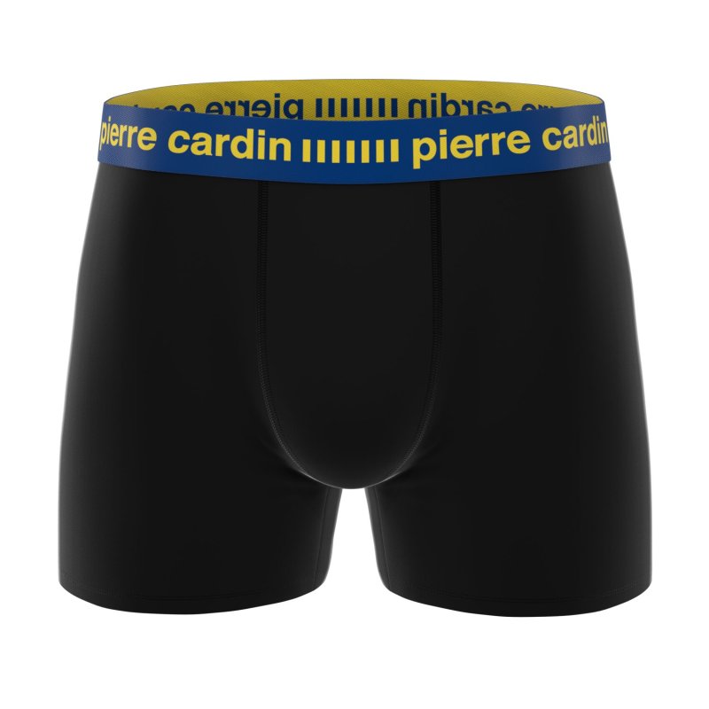 Lot de 4 Boxers homme Polyester Rose/Noir/Turquoise/Jaune/Bleu foncé Uni - Pierrecardin