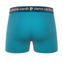 Lot de 4 Boxers homme Polyester Rose/Noir/Turquoise/Jaune/Bleu foncé Uni - Pierrecardin