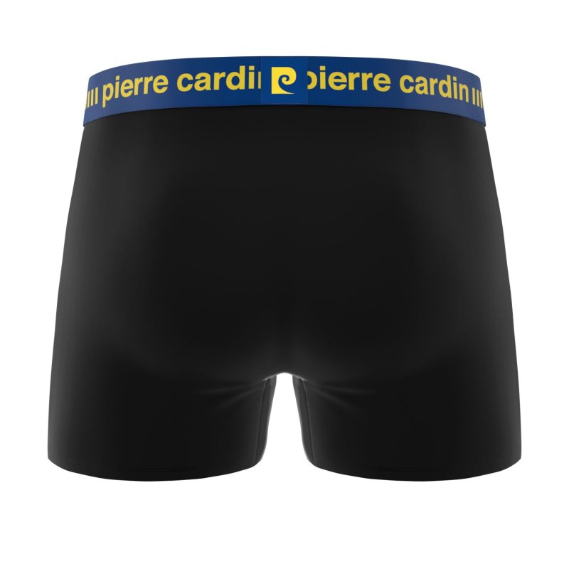 Lot de 4 Boxers homme Polyester Rose/Noir/Turquoise/Jaune/Bleu foncé Uni - Pierrecardin