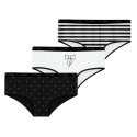 Lot de 3 Culottes femme Coton Confort, Discrète (sous les vêtements), Flatlock, Respirant, Stretch Uni - Pierrecardin