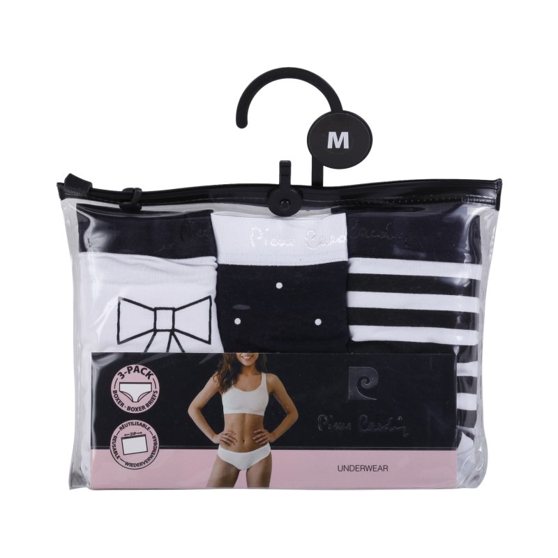 Lot de 3 Culottes femme Coton Confort, Discrète (sous les vêtements), Flatlock, Respirant, Stretch Uni - Pierrecardin