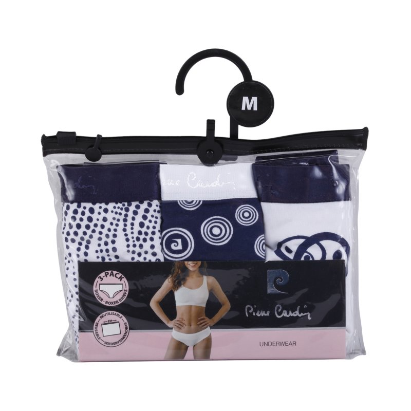 Lot de 3 Culottes femme Coton Confort, Discrète (sous les vêtements), Flatlock, Respirant, Stretch Uni - Pierrecardin