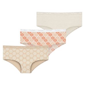 Lot de 3 Culottes femme Coton Confort, Discrète (sous les vêtements), Flatlock, Respirant, Stretch Imprimé - Pierrecardin