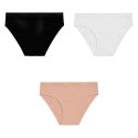Lot de 3 Slips femme Coton Beige Uni - Pierrecardin