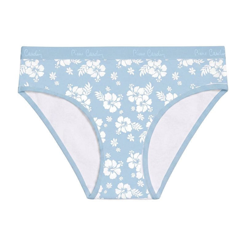 Lot de 3 Slips femme Coton Bleu Imprimé - Pierrecardin