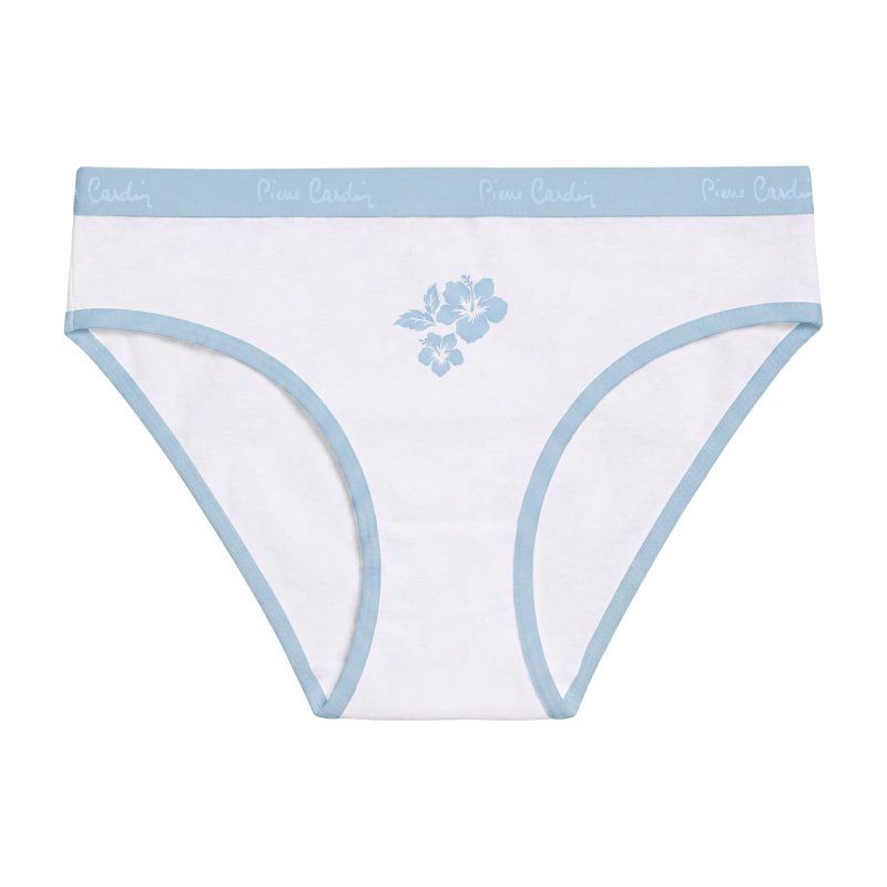 Lot de 3 Slips femme Coton Bleu Imprimé - Pierrecardin