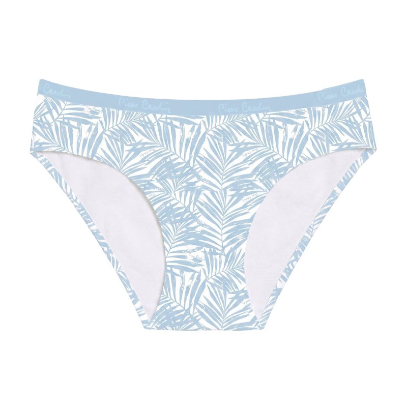 Lot de 3 Slips femme Coton Bleu Imprimé - Pierrecardin