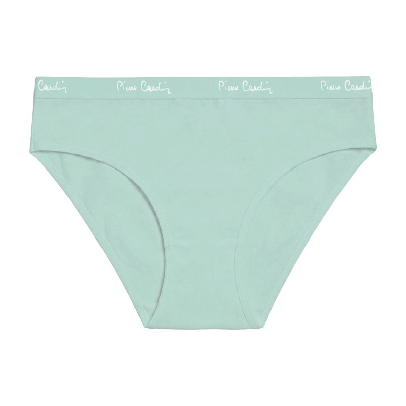 Lot de 3 Slips femme Coton Vert Uni - Pierrecardin