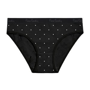 Lot de 3 Slips femme Coton Noir Uni - Pierrecardin