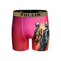 Boxer homme Polyester Fushia/Orange/Doré/Argenté Imprimé - Pull In