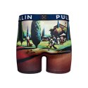 Boxer homme Polyester Vert/Marron/Bleu Imprimé - Pull In