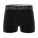 Lot de 3 Boxers homme Polyamide Kaki/Orange/Gris clair/Jaune/Noir/Blanc Uni - Serge Blanco