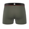 Lot de 3 Boxers homme Polyamide Kaki/Orange/Gris clair/Jaune/Noir/Blanc Uni - Serge Blanco