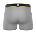 Lot de 3 Boxers homme Polyamide Kaki/Orange/Gris clair/Jaune/Noir/Blanc Uni - Serge Blanco
