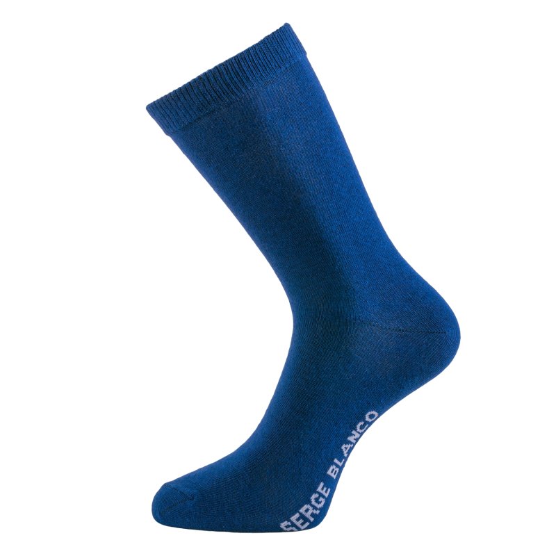 Lot de 10 Paires de Chaussettes homme Ville Casual, Mode Noir/Bleu foncé Uni - Serge Blanco