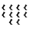 Lot de 10 Paires de Chaussettes homme Ville Casual, Mode Noir/Gris anthracite chiné Uni - Serge Blanco